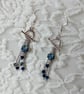 Royal Blue Glass Earrings - Image 5