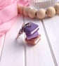 Purple Book Stack Keyring, Book Lover, Bookish Accessories & Gifts