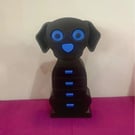 3D Printed Black Dog Jewellery Box with Secret Nose Drawer
