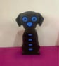 3D Printed Black Dog Jewellery Box with Secret Nose Drawer