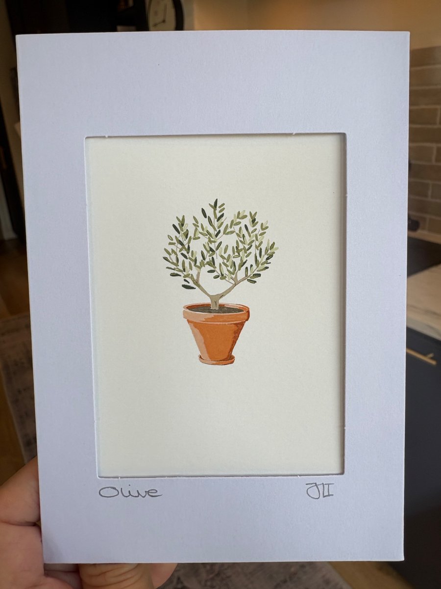 Image of Olive Tree Fine Art Print Card - Blank Framable Card