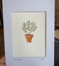 Olive Tree Fine Art Print Card - Blank Framable Card - Image 1