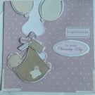 Baby girl Congratulations on your Christening day card