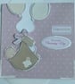 Baby girl Congratulations on your Christening day card - Image 1