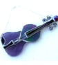 Violin Suncatcher Stained Glass Purple Music Musical Instrument  - Image 3