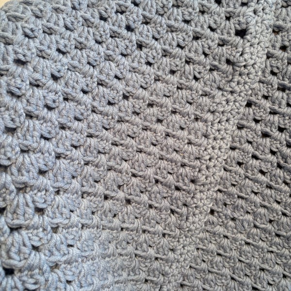 Dusky blue baby small blanket