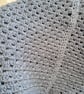 Dusky Blue Crocheted Baby Blanket - Image 1