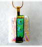 White Teal 239 Pendant Gold plated chain - Image 5