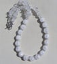 Clear Quartz Gemstone Chunky Statement Necklace "Phoenix" - Image 4