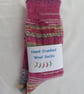 Hand-cranked Knitted Ribbed Wool Socks Size 4 to 5 mismatched - Image 5