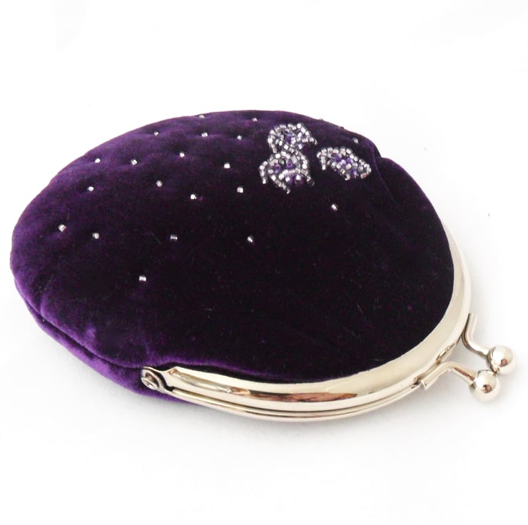 Velvet coin purse Folksy