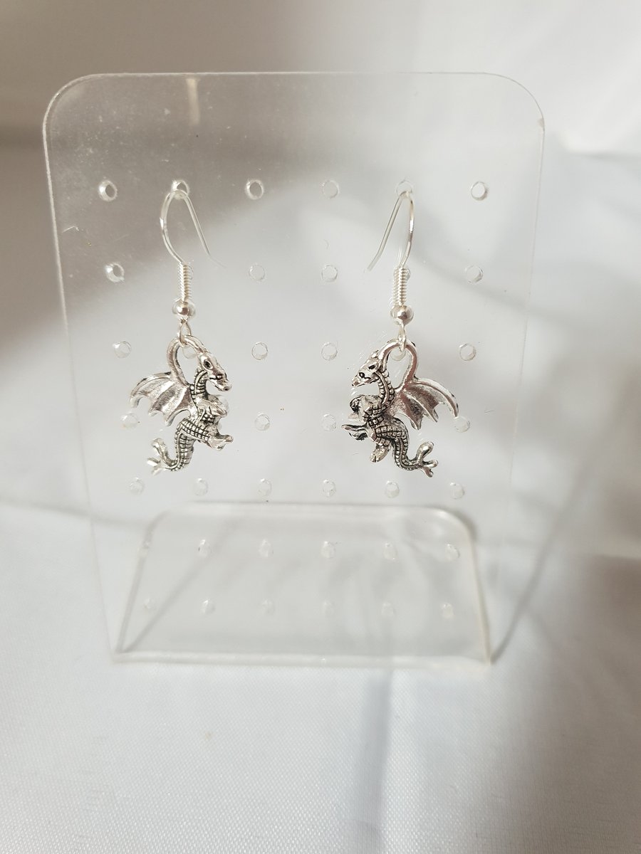 Dragon earrings. 