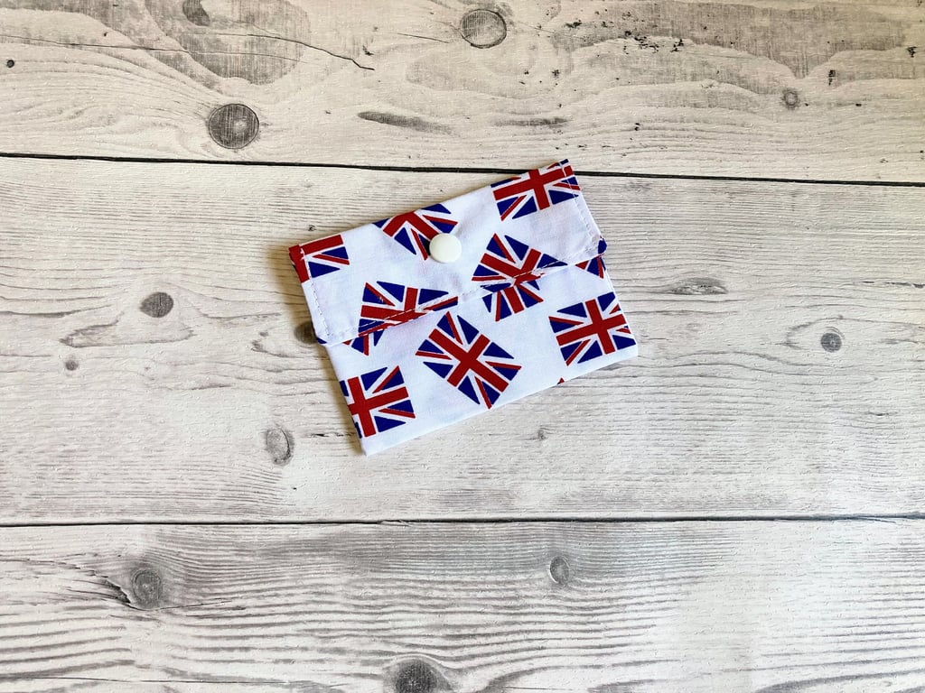 Card holder pouch. Loyalty, credit, debit cards purse. Fabric gift card holder. 