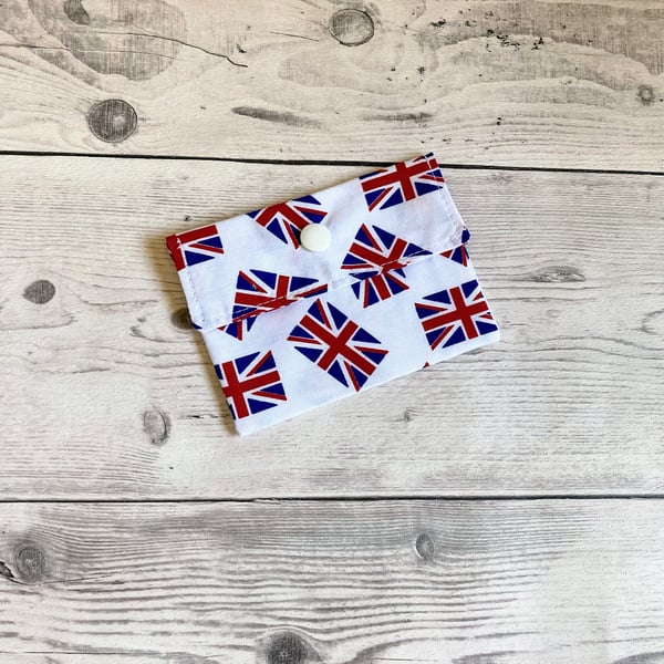 Card holder pouch. Loyalty, credit, debit cards purse. Fabric gift card holder. 