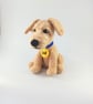 Crochet Terrier Dog Plush: Personalized Stuffed Animal Toy