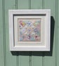 Little Doves Patchwork, framed, finely hand-stitched applique with tiny doves - Image 5