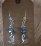 Witch hat earrings with crystals