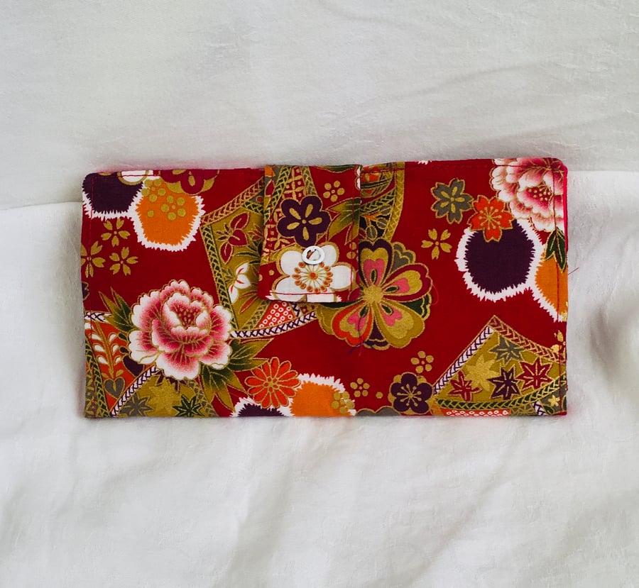 Pretty Long Purse, Long Wallet Purse, Small Receipt Wallet, Gift Ideas.