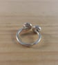 Sterling Silver Spider and Snowflake Obsidian Adjustable Ring (SKU060625) - Image 9