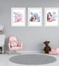Mermaid wall prints, mermaid nursery wall decor, mermaid wall decor - Image 2