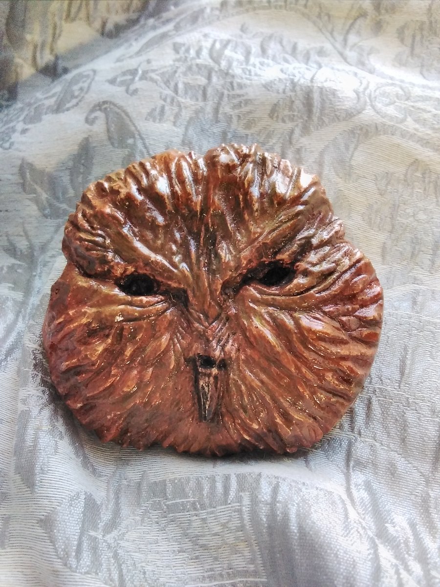 Tawny Owl Carving Wall Art