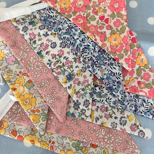 Liberty Fabric Bunting, Banner, 