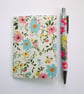 Pretty white floral A7 mini pocket notebook