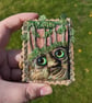 OOAK Handmade Mini Journal With Sculpted Cover 