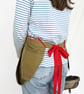 Gardeners Apron with Harvesting Pouch, Pockets for Secateurs & Phone.Tan Canvas  - Image 7