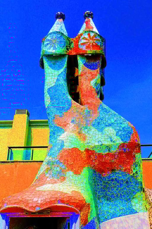 Casa Batllo Barcelona Spain 12"x18" Print