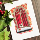 Siamese cat christmas card, siamese cat card, funny cat card, siamese lover