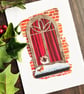 Siamese cat christmas card, siamese cat card, funny cat card, siamese lover