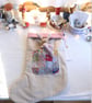Heirloom Christmas Stocking - Liberty patchwork pocket - Image 2