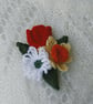 Spring flowers, with red tulip - brooch - Image 2