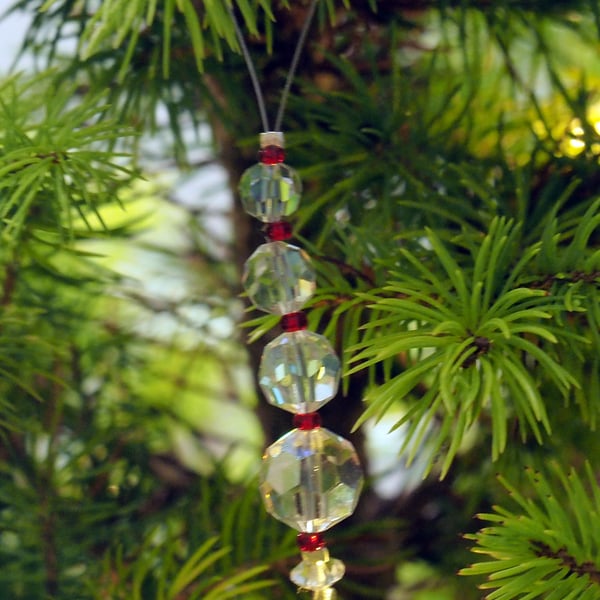 Crystal Upcycled Tree Ornament