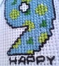 9th Birthday Cross Stitch Card for Boys or Girls - Age 9 Greeting Card - Image 6