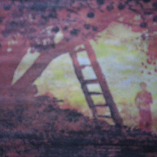  The Fruit Picker ,A4  unframed, mounted ,free hook & easel, free shipping 2033