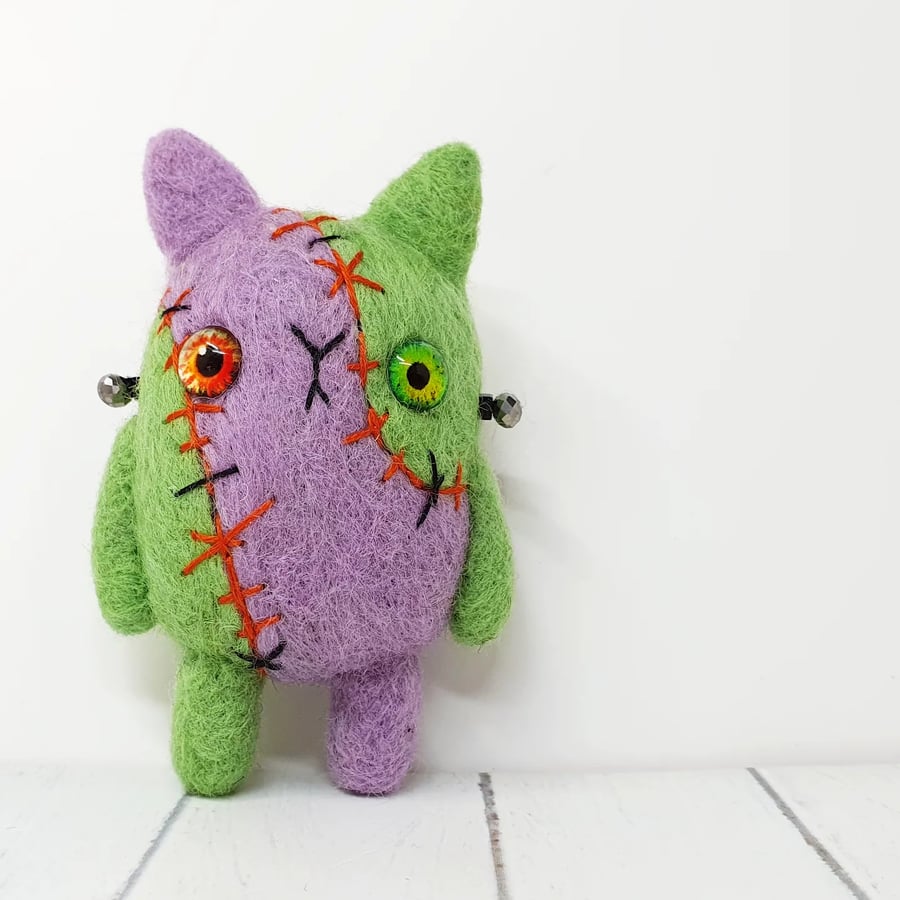 Frankenstein Kitty Art Doll