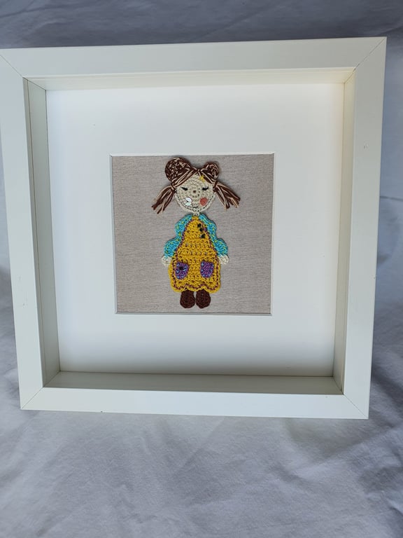 Crocheted picture "Isabelle"