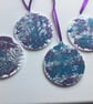  Christmas decoration. 4 Hand painted baubles. CC609.  - Image 3