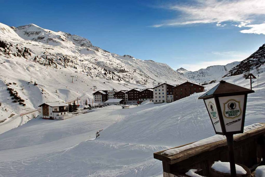 Zurs Lech Am Arlberg Austrian Alps Austria 12"x18" Print