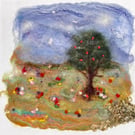'The Wishing Tree' Needlefelted wool landscape art