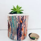 Funky and functional textile plant pot holder