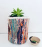 Funky and functional textile plant pot holder