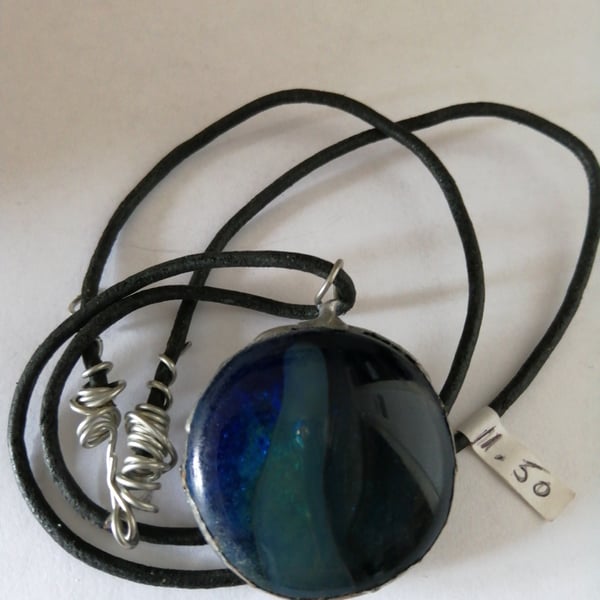 Earth and Water Glass Pendant