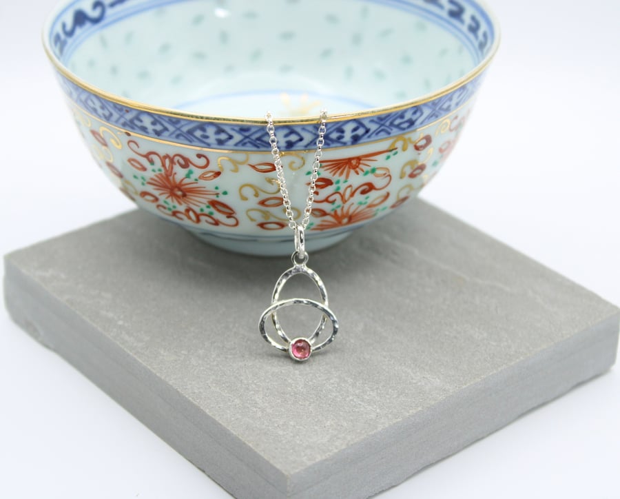 Sterling Silver Tourmaline Pendant