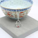 Sterling Silver Tourmaline Pendant