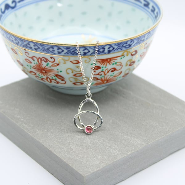 Sterling Silver Tourmaline Pendant