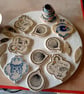 Hanging decorations - set of 3 queen scallop shells - Image 2