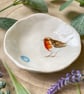 Robin Handmade Ceramic Dish, Garden Bird Dish
